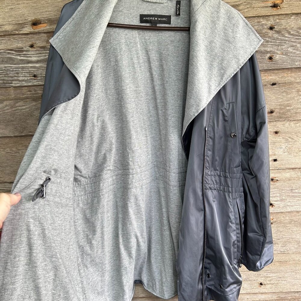 Andrew Marc Silver Lined Adjustable Jacket XL - Picture 12 of 13